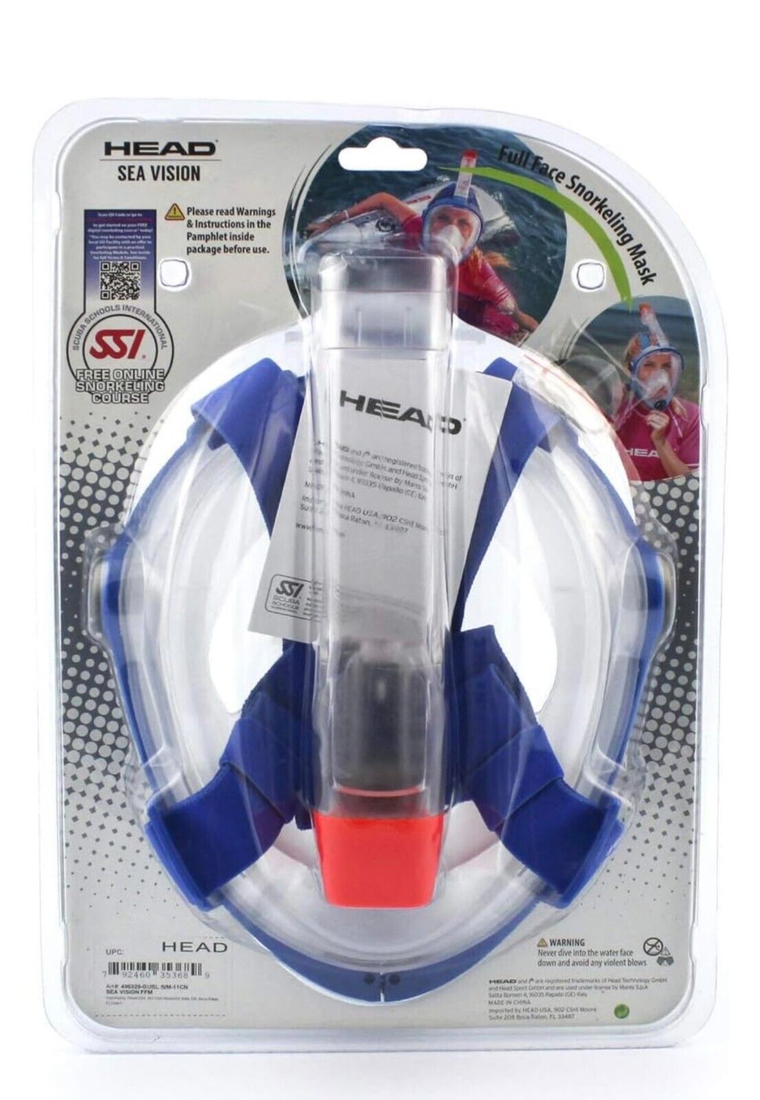 HEAD Sport Sea Vision Full Face Snorkeling Mask