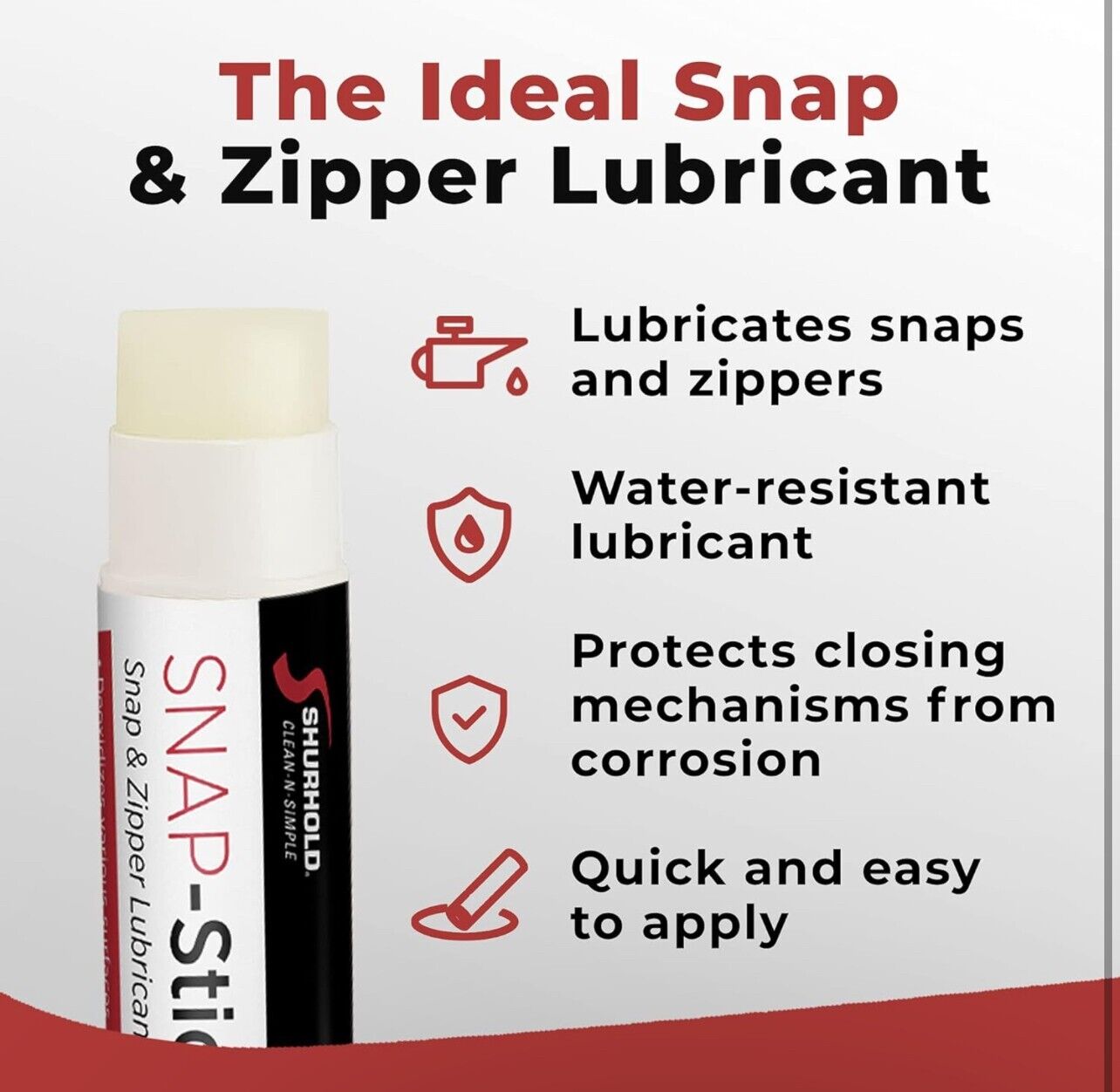 Shurhold Snap Stick Snap And Zipper Lubricant