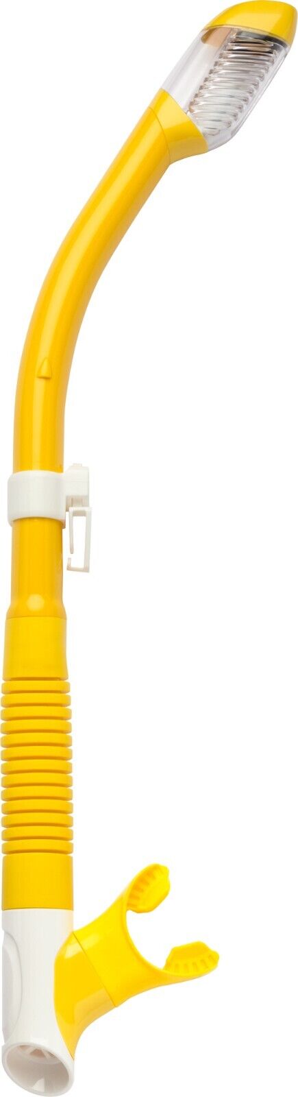 Cressi Tao Dry Snorkel: Splash Guard & Quick-Release Design