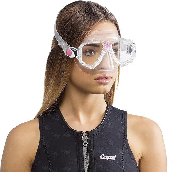 Cressi Marea Scuba Diving & Snorkeling Mask - Anti-Fog, Wide Field of View