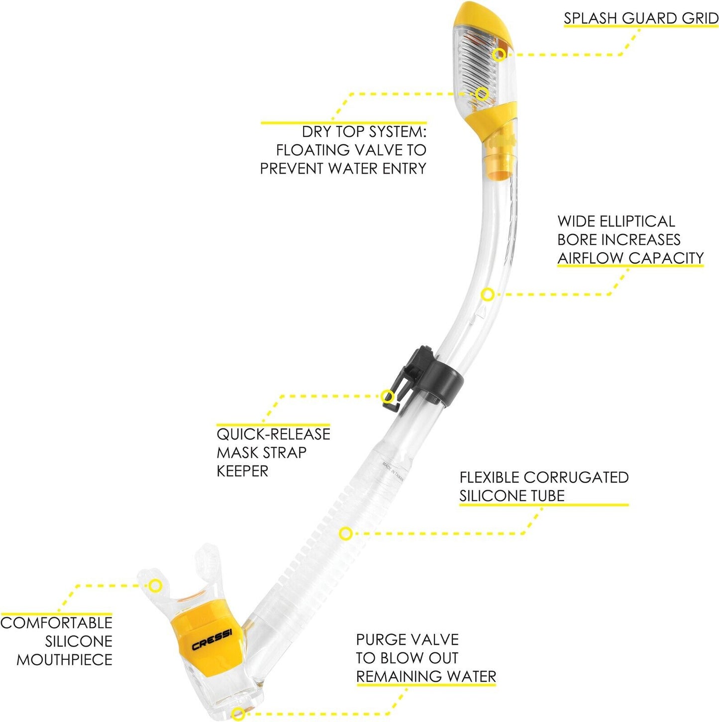 Cressi Supernova Dry Snorkel