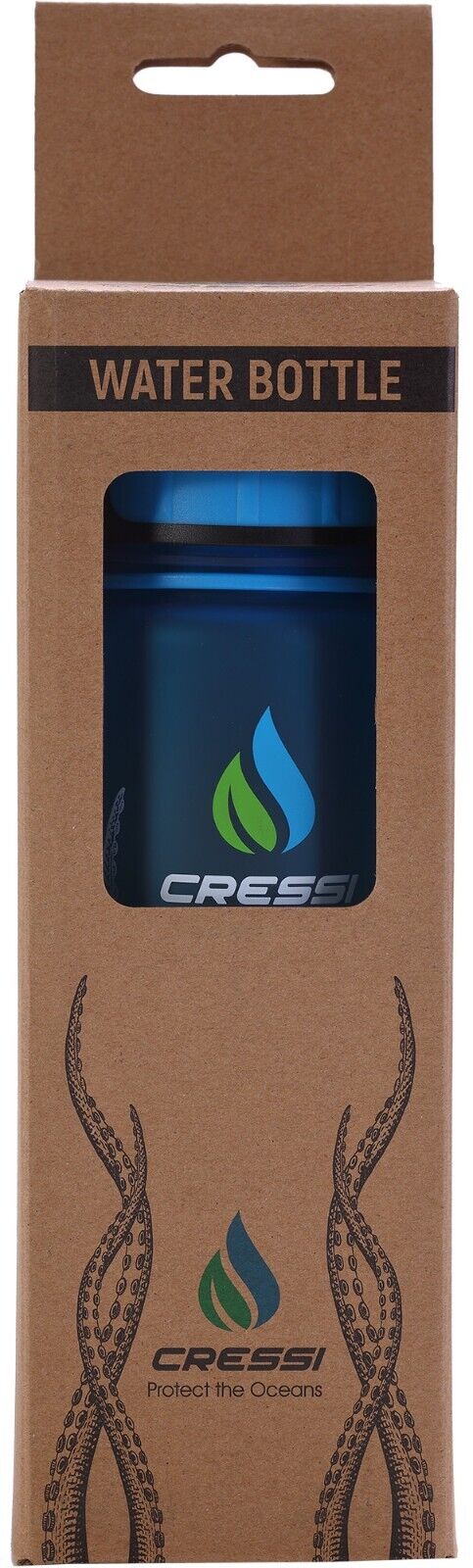 Cressi H2O Frosted: Tritan Water Bottle with Leak-Proof Cap for On the Go Hydrat