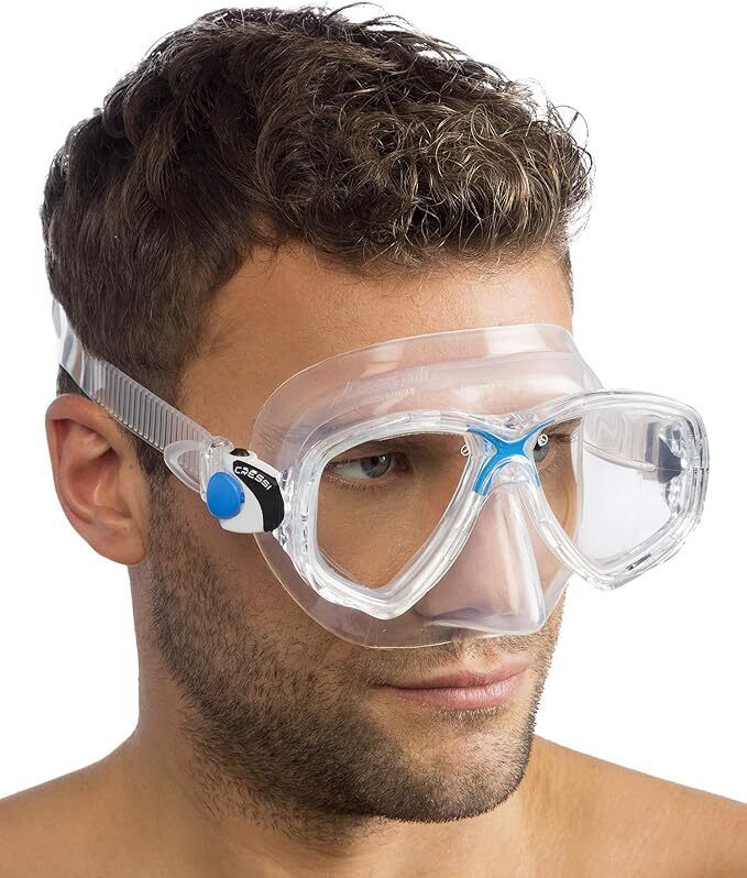 Cressi Marea Scuba Diving & Snorkeling Mask - Anti-Fog, Wide Field of View