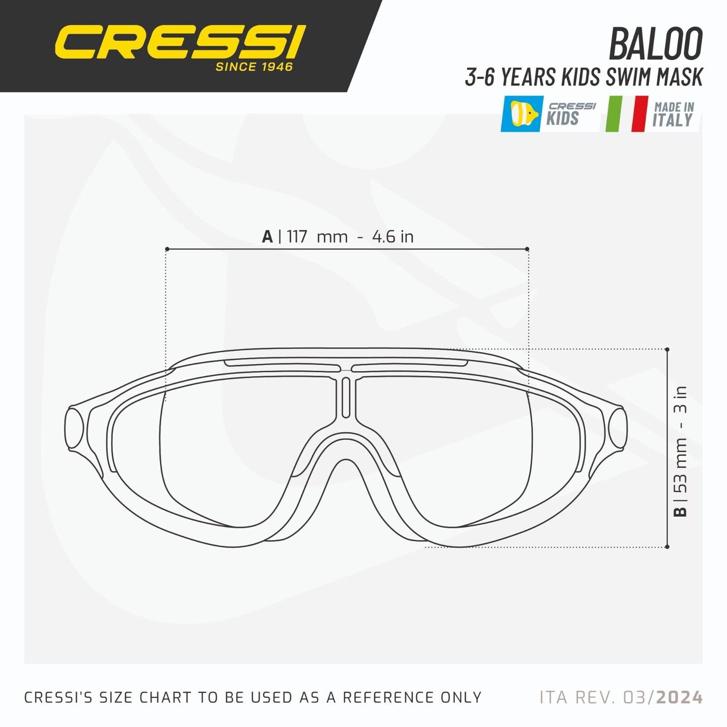 Cressi Baloo Kids Swim Mask