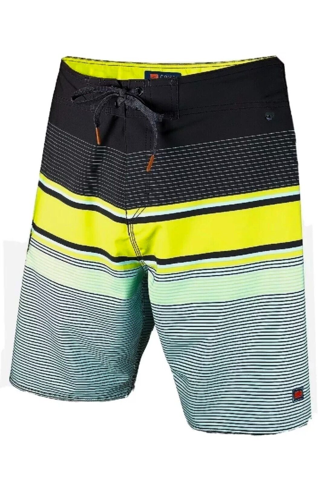 Cova Men's Tidal Board Shorts with Stretch Design and Mesh-Lined Pocket