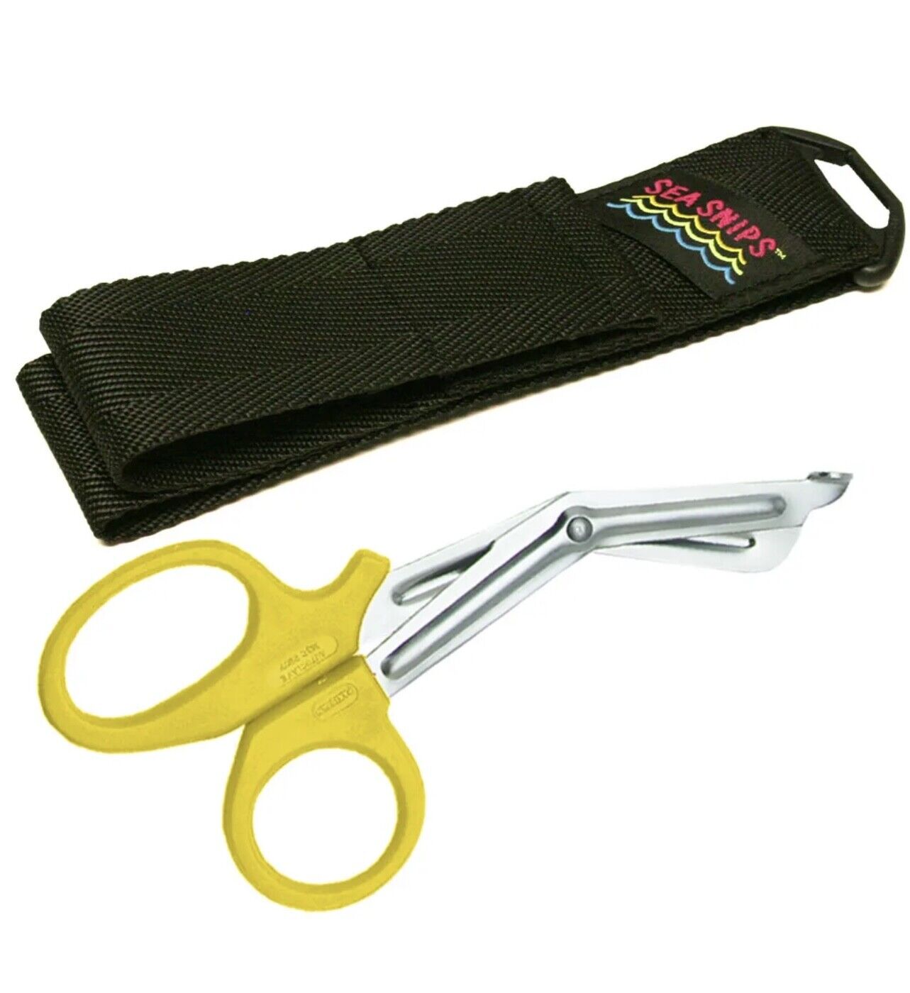 Heavy Duty EMT Scuba Dive Scissors with Nylon Sheath & D-Ring