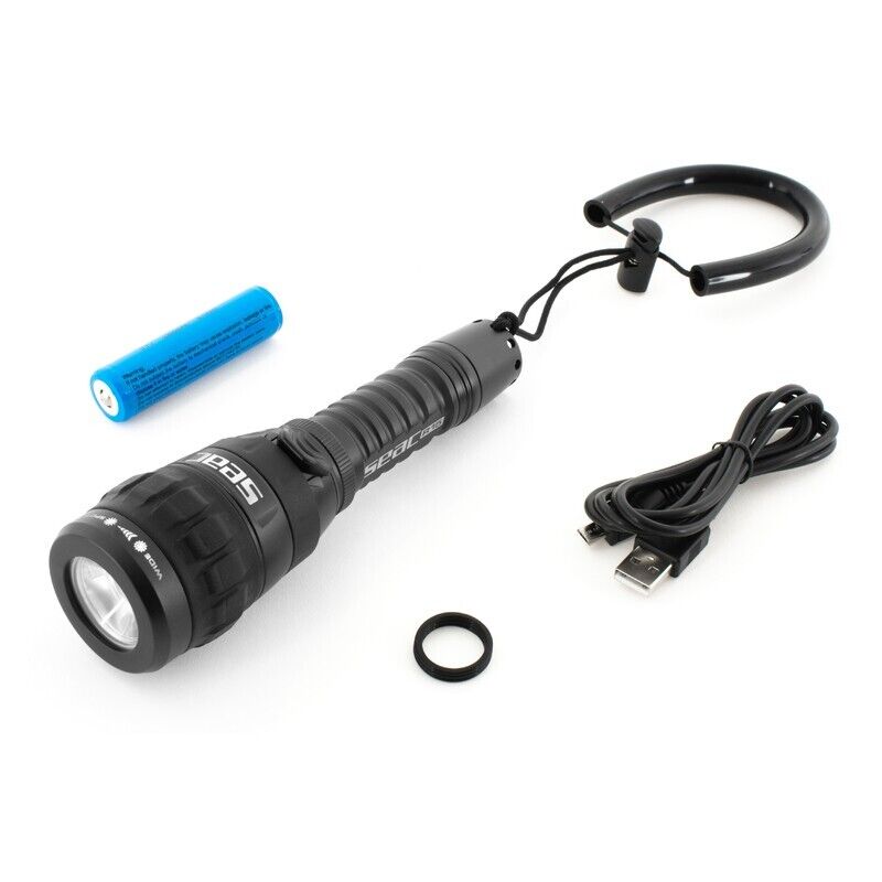 Seac R15 Waterproof Dive Torch 900 Lumens Rechargeable 100m