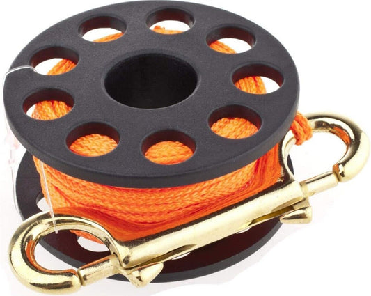 Trident Brass Snap Reel with 100' Line