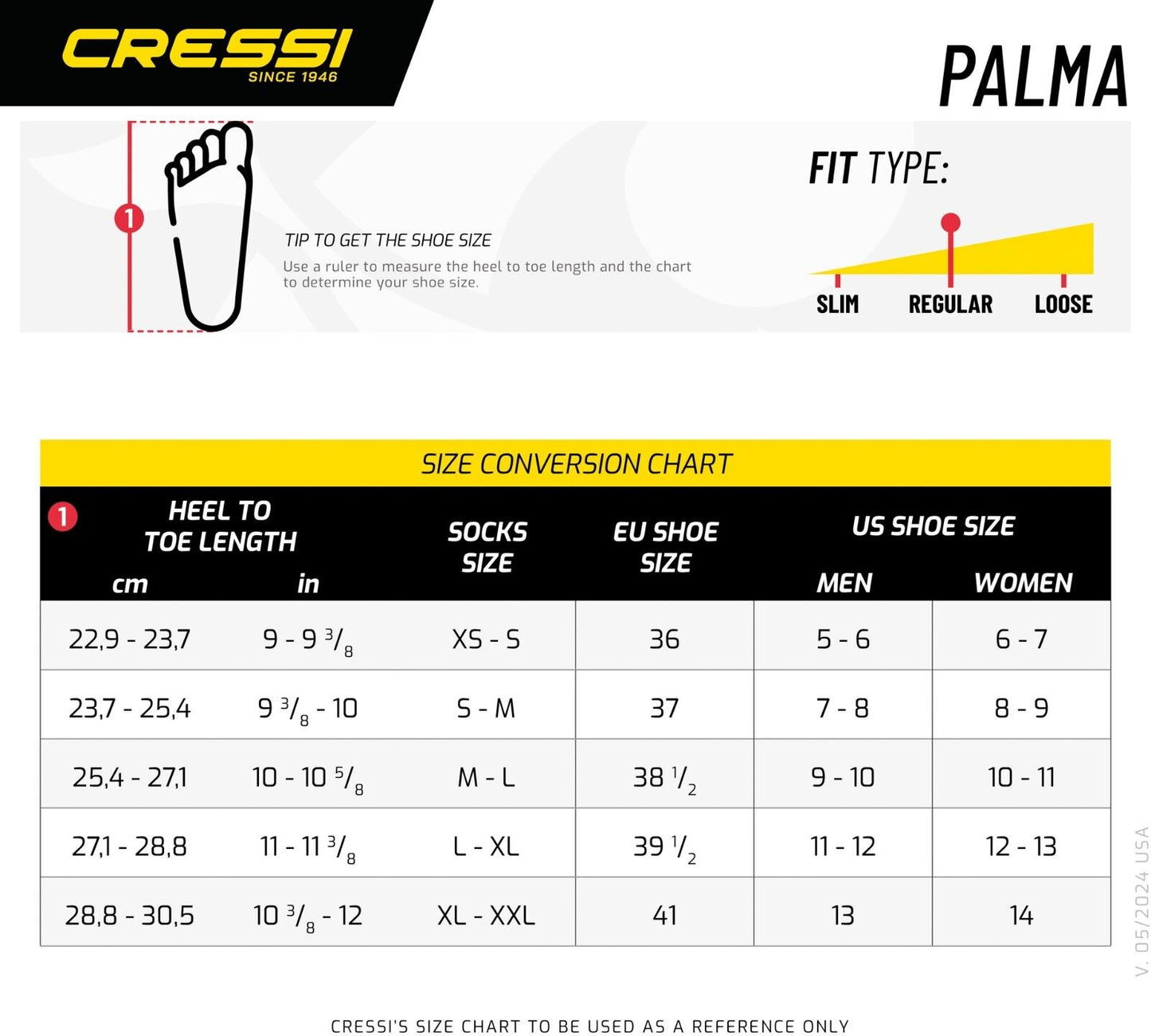 Cressi Palma 3mm Short Neoprene Sock