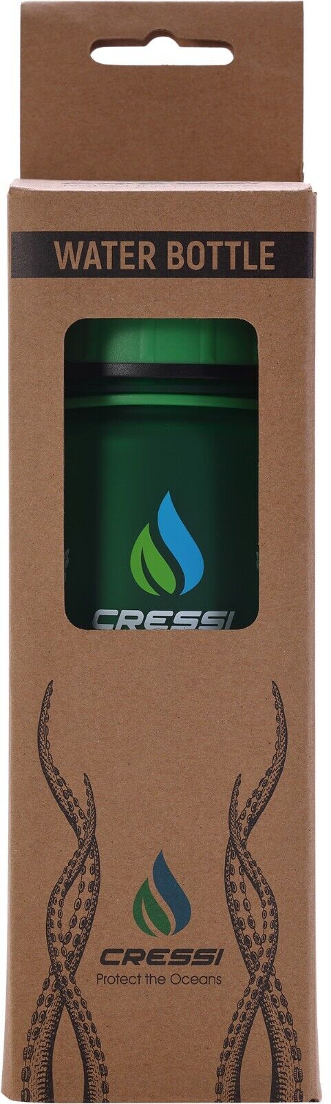 Cressi H2O Frosted: Tritan Water Bottle with Leak-Proof Cap for On the Go Hydrat