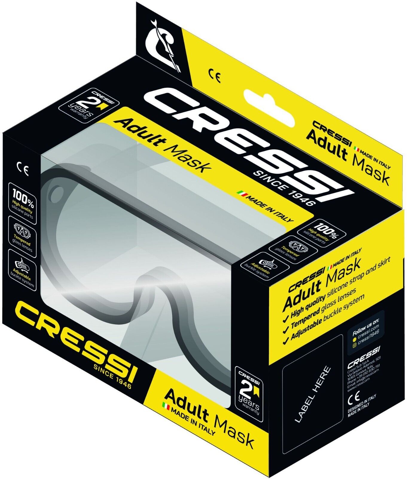 Cressi Onda Single Lens Mask