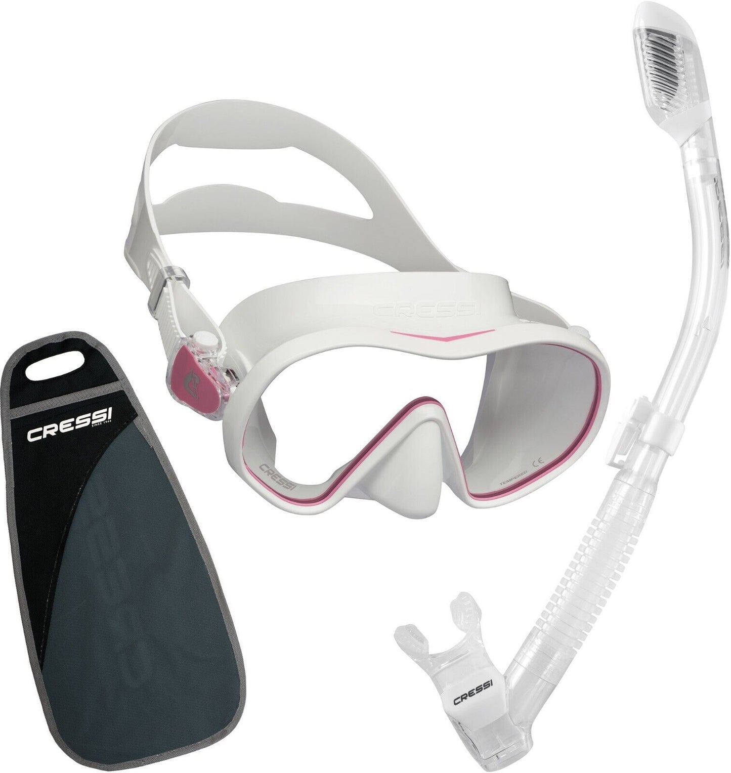 Cressi F-Dual & Supernova Dry Snorkel Set: Superior Comfort & Performance
