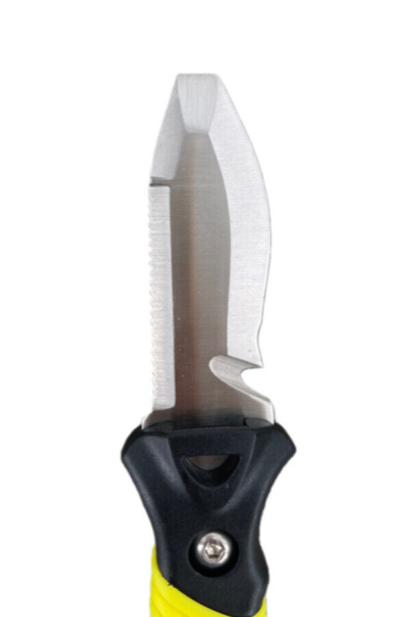 Trident 3-Inch Stainless Steel BCD Dive Knife with Blunt Tip & Hose Mount Sheath