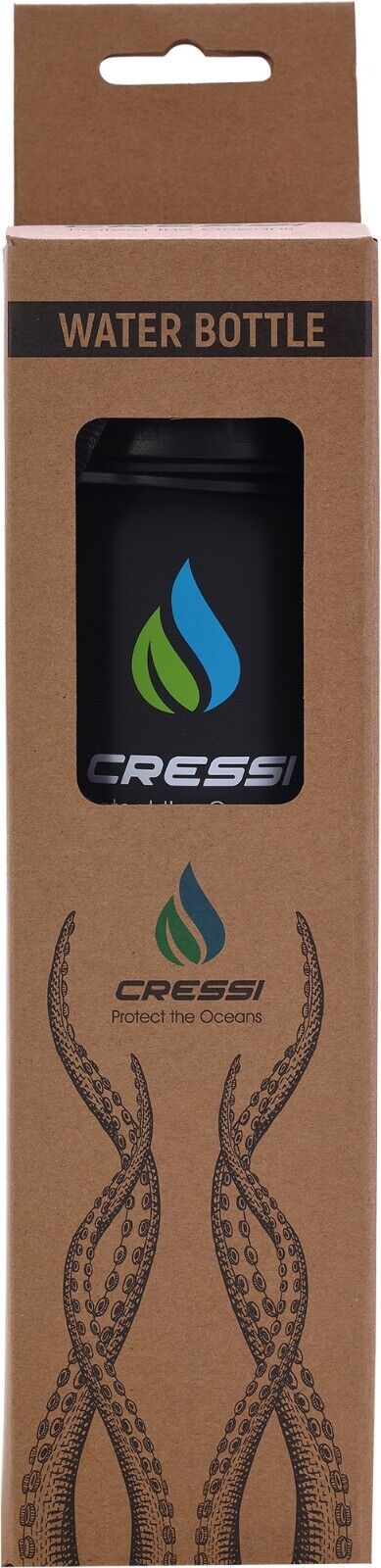 Cressi H2O Frosted 1L Bottle Tritan, BPA-Free & Click Open Cap