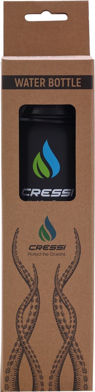 Cressi H2O Frosted 1L Practical Tritan Bottle, BPA-Free, Fits Cup Holders