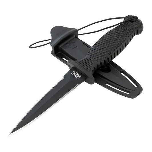 JBL Shiv-X Dive Knife - 4.5" Double-Edge Blade with Low Profile Sheath