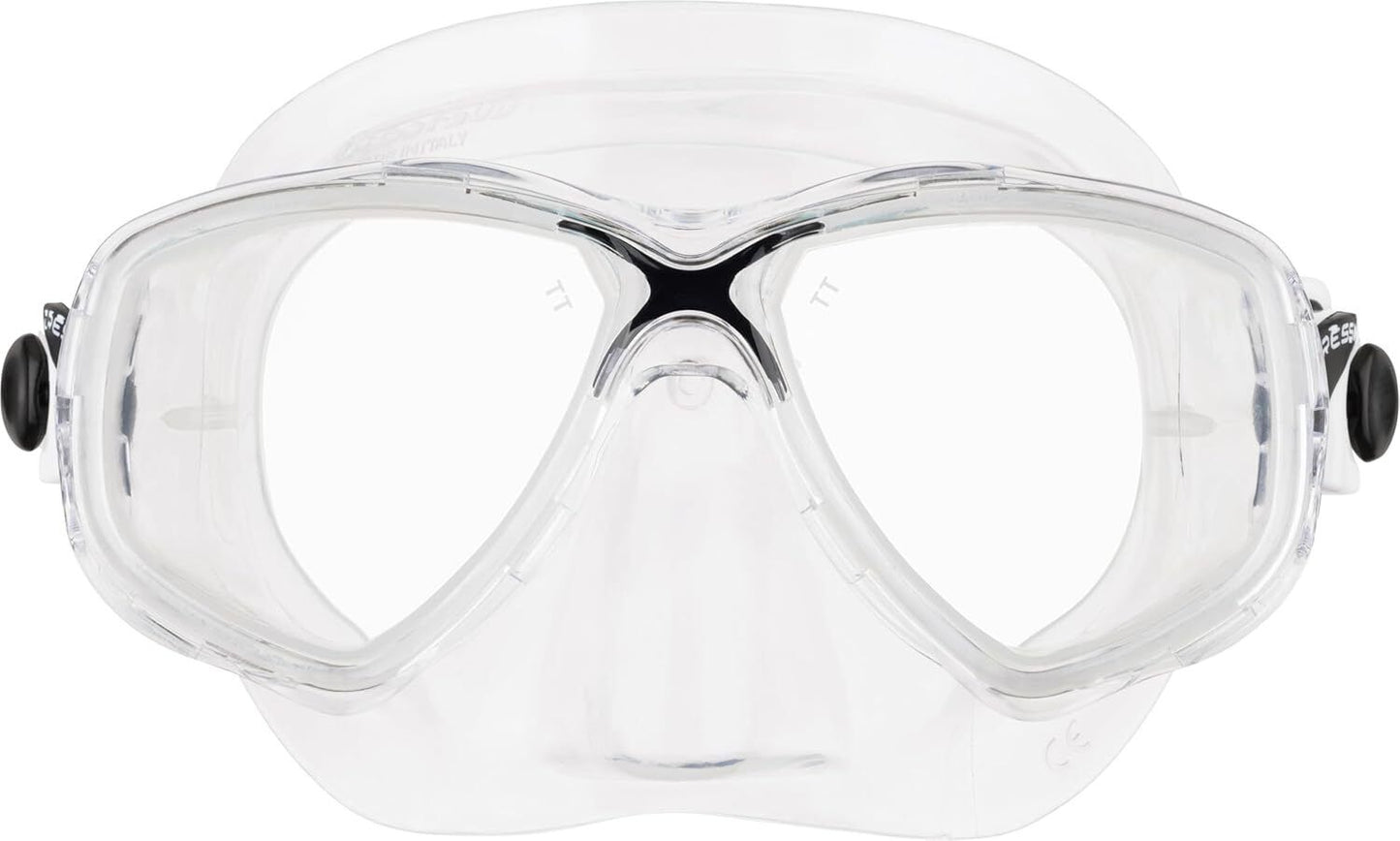 Cressi Marea Scuba Diving & Snorkeling Mask - Anti-Fog, Wide Field of View