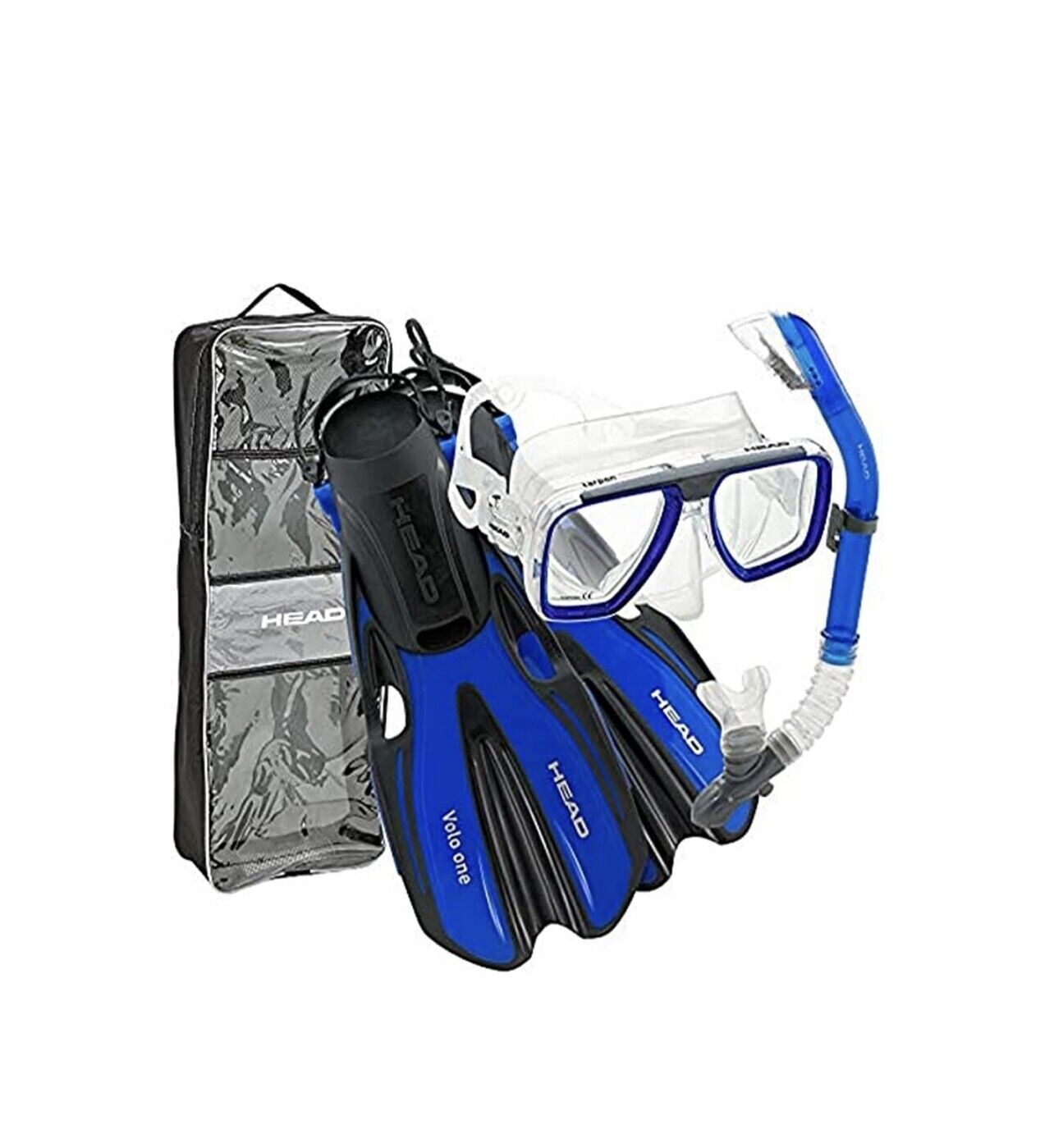 HEAD Tarpon/Barracuda Volo Mask Snorkel Fin Set with FREE Body Glove Fanny Pack