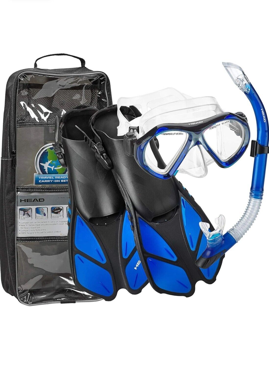 HEAD XRay Sailor Splash Quest Travel Snorkeling Set