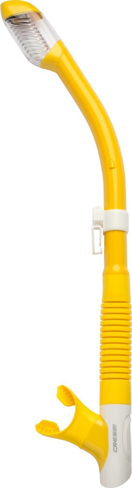 Cressi Tao Dry Snorkel: Splash Guard & Quick-Release Design
